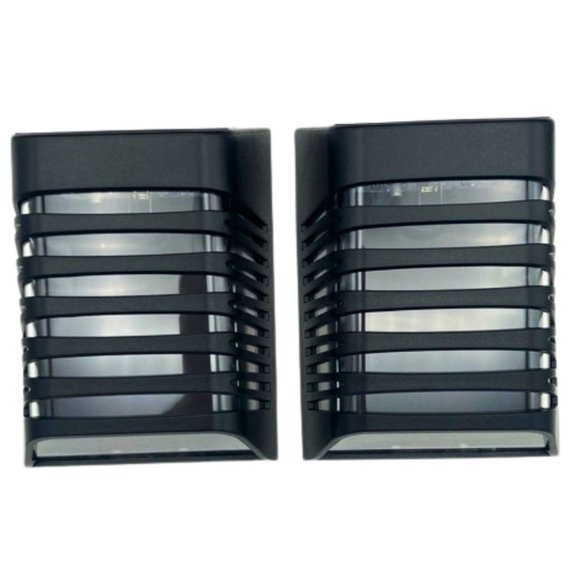 Solar LED Garden Wall Lights Pack of 2 - Picture 1 of 2